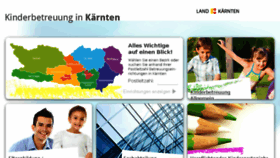 What Kinderbetreuung-kaernten.at website looked like in 2018 (5 years ago)