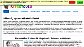 What Kifesto.eu website looked like in 2018 (5 years ago)
