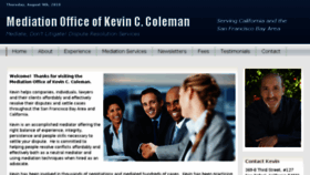 What Kcolemanmediation.com website looked like in 2018 (5 years ago)