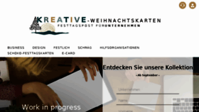 What Kreative-weihnachtskarten.com website looked like in 2018 (5 years ago)