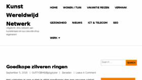 What Kunstwereldwijdnetwerk.nl website looked like in 2018 (5 years ago)
