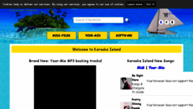 What Karaokeisland.com website looked like in 2018 (5 years ago)