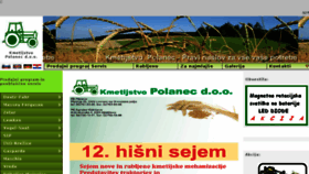 What Kmetijstvo-polanec.si website looked like in 2018 (5 years ago)