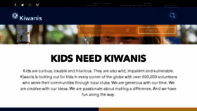 What Kiwanisone.org website looked like in 2018 (5 years ago)