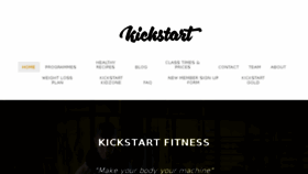 What Kickstartfitness.ie website looked like in 2018 (5 years ago)