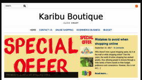 What Karibuboutique.com.au website looked like in 2018 (5 years ago)