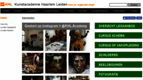 What Kunstacademiehaarlem.nl website looked like in 2018 (5 years ago)