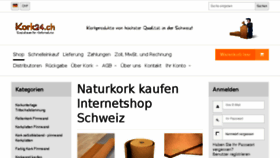 What Kork24.ch website looked like in 2018 (5 years ago)