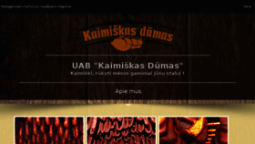 What Kaimiskasdumas.lt website looked like in 2018 (5 years ago)