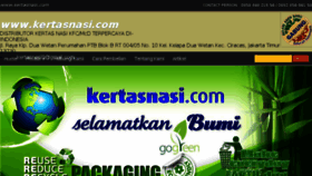 What Kertasnasi.com website looked like in 2018 (5 years ago)