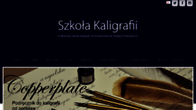 What Kaligrafia.edu.pl website looked like in 2018 (5 years ago)