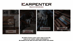 What Karpenter.com website looked like in 2018 (5 years ago)