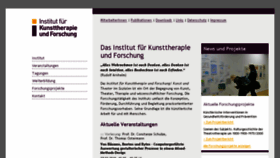What Kunsttherapieforschung.de website looked like in 2018 (5 years ago)