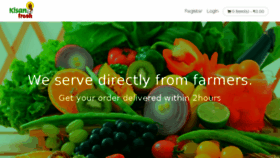 What Kisanfresh.com website looked like in 2018 (5 years ago)