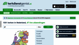 What Kerkdienstgemist.nl website looked like in 2018 (5 years ago)