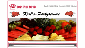 What Krolls-partyservice.de website looked like in 2018 (5 years ago)