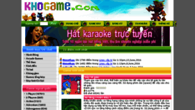 What Khogame.com website looked like in 2018 (5 years ago)