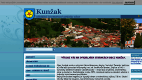 What Kunzak.cz website looked like in 2018 (5 years ago)