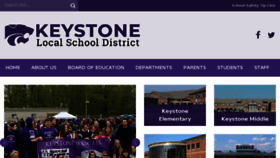 What Keystonelocalschools.org website looked like in 2018 (5 years ago)