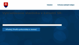 What Kataster-vlastnik.com website looked like in 2018 (5 years ago)