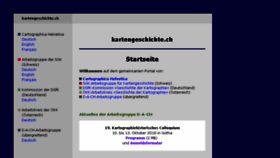 What Kartengeschichte.ch website looked like in 2018 (5 years ago)