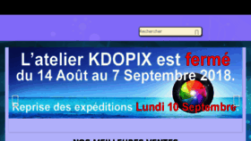 What Kdopix.fr website looked like in 2018 (5 years ago)