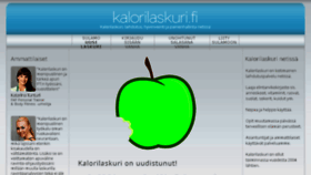 What Kalorilaskuri.fi website looked like in 2018 (5 years ago)