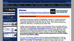 What Kscle.org website looked like in 2018 (5 years ago)