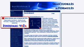 What Kontroliniai.lt website looked like in 2018 (7 years ago)