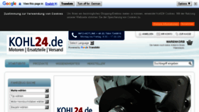What Kohl24.de website looked like in 2018 (5 years ago)