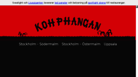 What Kohphangan.nu website looked like in 2018 (5 years ago)