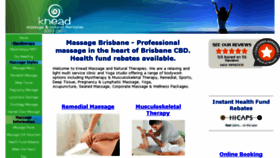What Kneadworkmassage.com website looked like in 2018 (5 years ago)