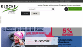 What Klocke-online.de website looked like in 2018 (5 years ago)