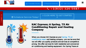What Kacexpress.com website looked like in 2018 (5 years ago)