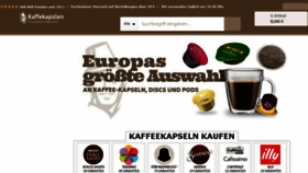 What Kaffekapslen.de website looked like in 2018 (5 years ago)