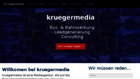 What Kruegermedia.de website looked like in 2018 (5 years ago)