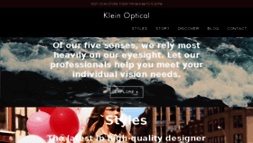What Kleinoptical.com website looked like in 2018 (5 years ago)