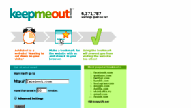 What Keepmeout.com website looked like in 2018 (5 years ago)