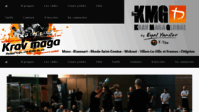 What Kravmaga-kmg.be website looked like in 2018 (5 years ago)