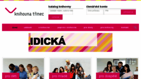 What Knihovnatrinec.cz website looked like in 2018 (5 years ago)