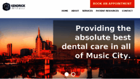 What Kendrickdentalgroup.com website looked like in 2018 (5 years ago)