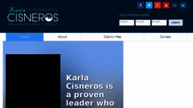 What Karlacisneros.com website looked like in 2018 (5 years ago)