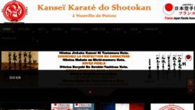 What Kanseikaratedoshotokan.com website looked like in 2018 (5 years ago)