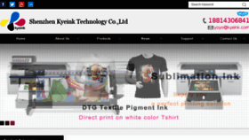 What Kyeink.com website looked like in 2018 (5 years ago)