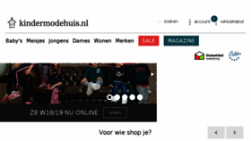 What Kindermodehuis.nl website looked like in 2018 (5 years ago)