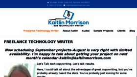 What Kaitlinmorrison.com website looked like in 2018 (5 years ago)