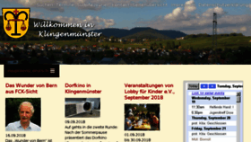 What Klingenmuenster.de website looked like in 2018 (5 years ago)