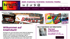 What Kreativbunt.de website looked like in 2018 (7 years ago)