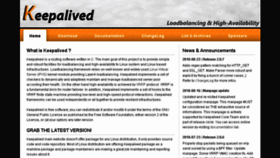 What Keepalived.org website looked like in 2018 (7 years ago)