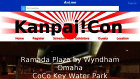 What Kanpaicon.com website looked like in 2018 (5 years ago)